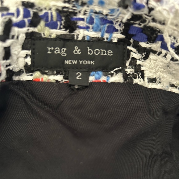 Rag & Bone Otis Snap Front Linton Tweed Mini Skirt.     Women’s size 2 - Picture 9 of 11